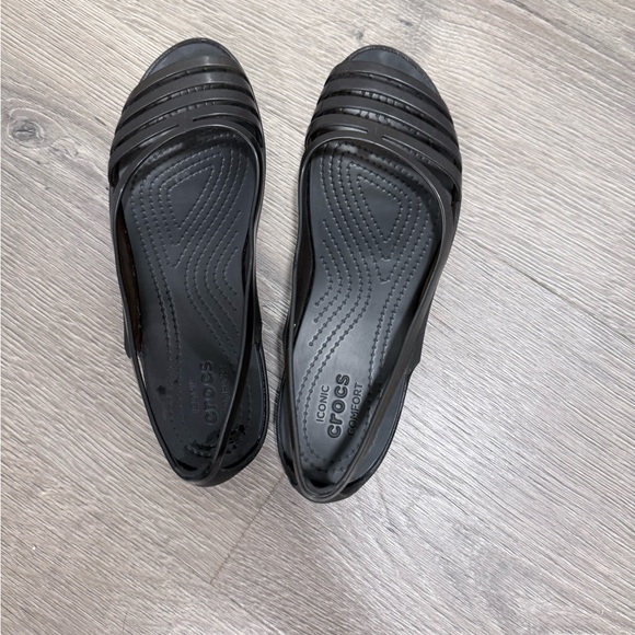 CROCS Women's Black Flats - Picture 4 of 7